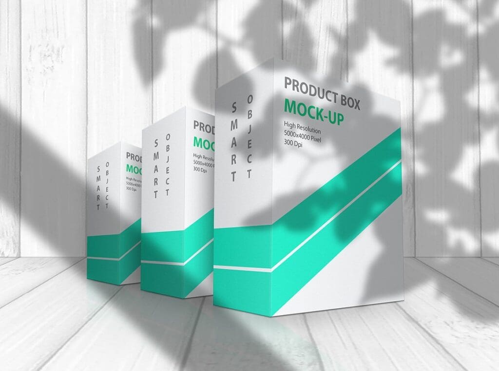 موك اب صندوق CreativeMarket - Product Box Mock-Up 09 5591844