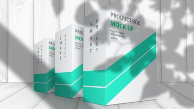 موك اب صندوق CreativeMarket - Product Box Mock-Up 09 5591844