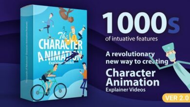 الحزمة الجديدة شغالة مية بالمية Videohive - Character Animation Explainer Toolkit V2 - 23819644