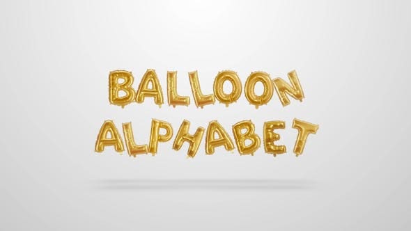 حروف بالونات Videohive - Ballons Alphabet - 31906327 - Project for After Effects