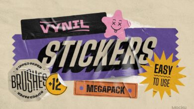 CreativeMarket - Vynil stickers 6389850 ملصقات فينيل