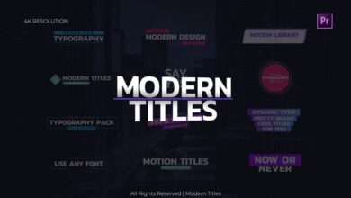 Videohive - Modern Titles 30180891