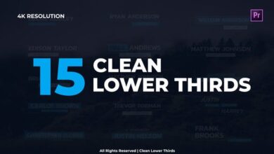 Videohive - Clean Lower Thirds 29953354