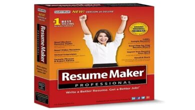 برنامج إنشاء السيرة الذاتية ResumeMaker Professional Deluxe v20.1.4.185