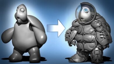 Zbrush 2021 للمبتدئين لنحت الأسطح الصلبة للتقدم