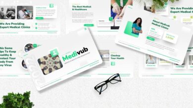 Medivub - Medical & Healthcare Powerpoint, Keynote and Google Slides Presentation Templates قوالب بوربوينت+ كي نوت مدفوعة