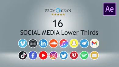 Videohive - 16 Social Media Lower Thirds - 36223177