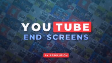 Videohive - YouTube End Screens 4K v.2 - MOGRT - 36230942