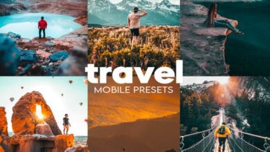 فلاتر للايت روم CreativeMarket - Travel Lightroom Mobile Presets 6701917