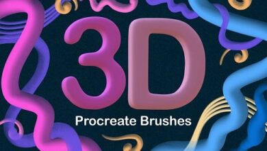 3D Pop Procreate Brushes