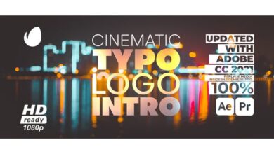 تحميل مجاني Videohive - Cinematic Typo Logo for Premiere Pro - 36487427