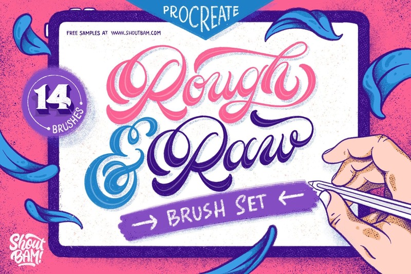 Rough & Raw Procreate Brush Set - 3761365