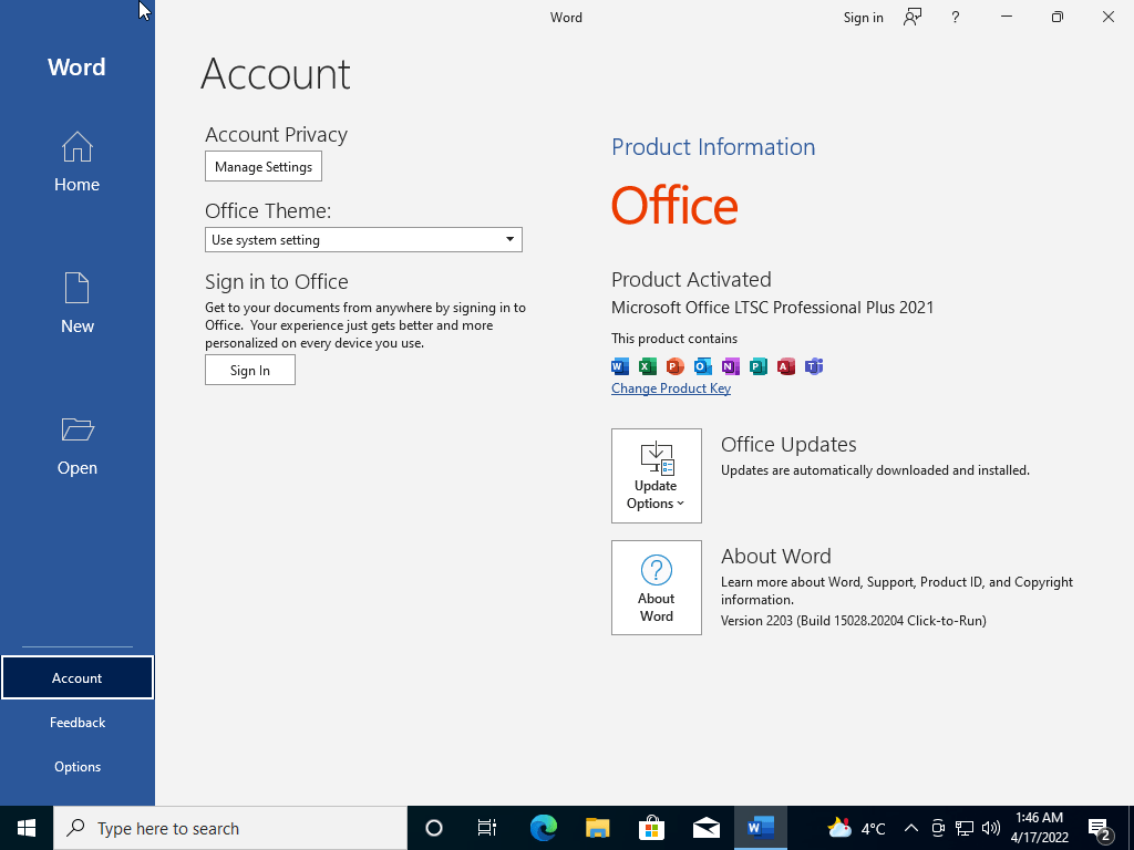 ويندز 10 برو مع الاوفيس 2021 مفعل ومحدث ومع العربية Windows 10 Pro 21H2 Build 19044.1645 With Office 2021 Pro Plus Preactivated Multilingual