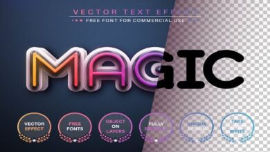 Magic Rainbow - Editable Text Effect - 7188042