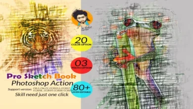 CreativeMarket - Pro Sketch Book Photoshop Action 5796722