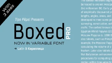 Boxed Pro Font Family