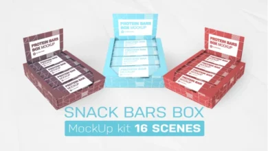 Creativemarket - Snack Bars Box Kit 7507623