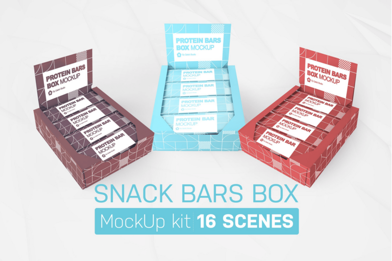 Creativemarket - Snack Bars Box Kit 7507623