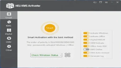 اداة تفعيل الويندز والاوفيس الاكثر تطوراً HEU KMS Activator v26.2.0