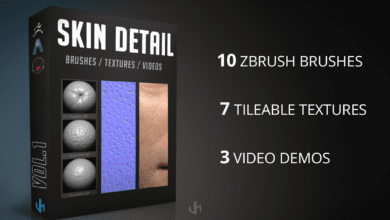 Zbrush JH Skin Details Kit V1.3