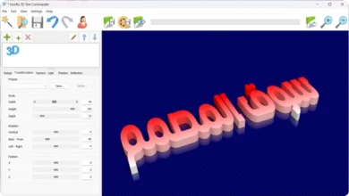 برنامج تحويل النصوص الى نصوص ثلاثية الابعاد مفعل كامل Insofta 3D Text Commander v6.5.0