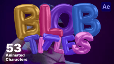 Videohive - Animated Blob Letters - 46300920