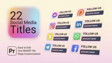 Videohive Social Media Titles 46111237