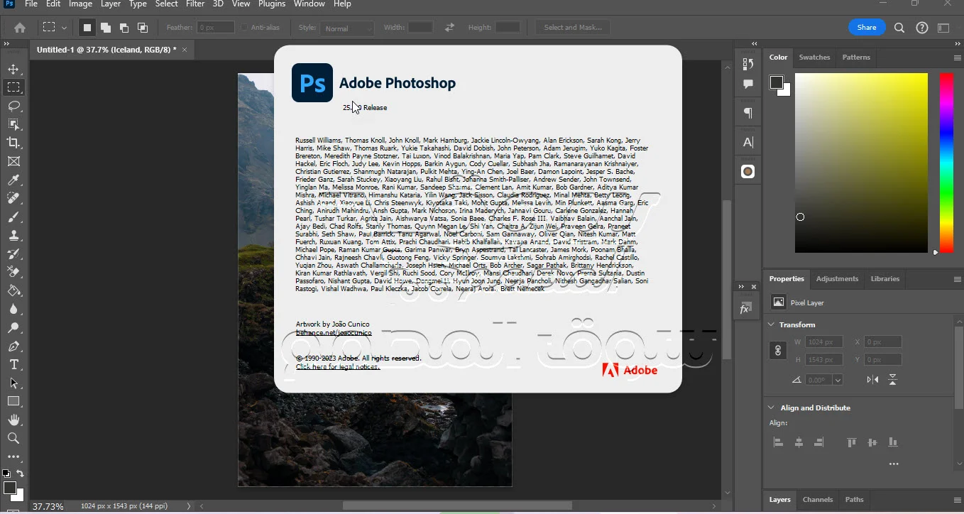 تنزيل فوتوشوب 2024 محمول يعمل بدون تثبيت Adobe Photoshop 2024 v25.1.0.120 Portable