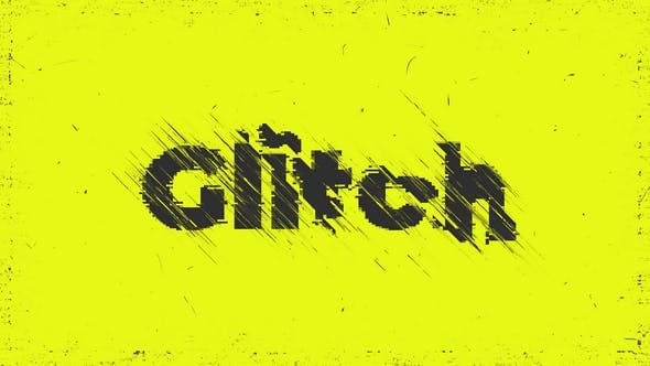 Videohive Flat Glitch Logo 50049533