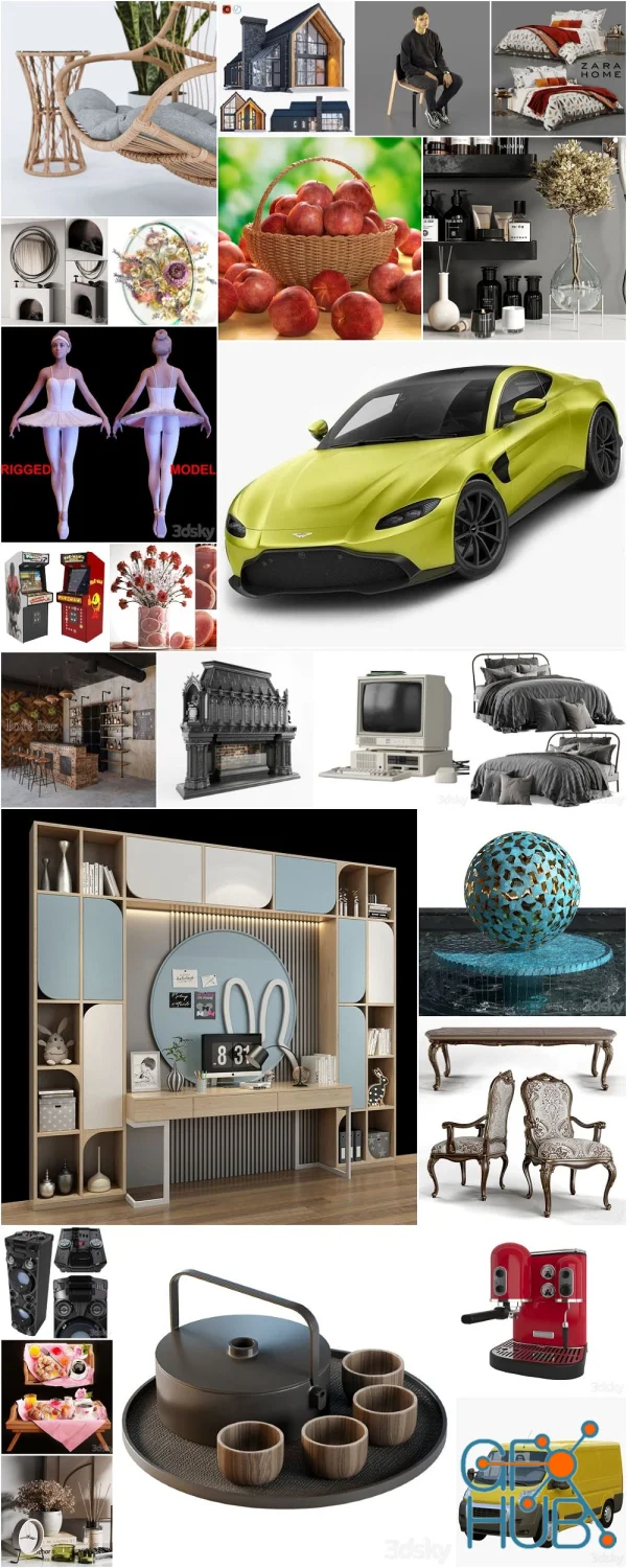 3DSky Pro 3D-Models Collection 18.03.2024