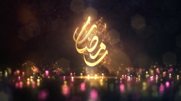 Videohive Ramadan Kareem Particles Logo Intro 51090607