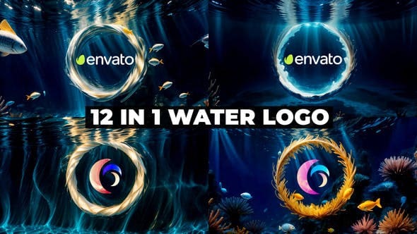 Videohive - Underwater Abstract Logo Reveal - 52556056