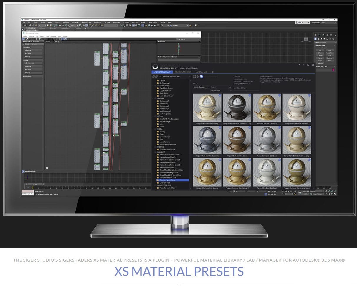 SIGERSHADERS Siger Studio XS Material Presets Studio 6.5.0 for 3ds Max 2020 - 2025 | UPDATE ONLY