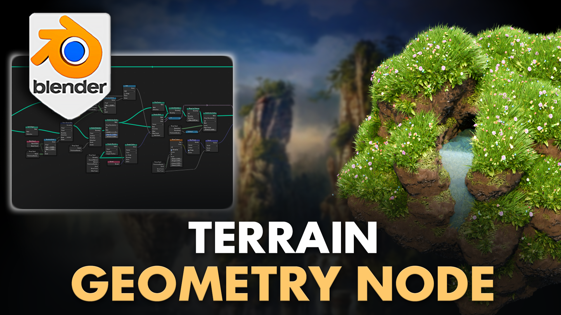 Blender Market - Blender Geometry Node Terrain Generator