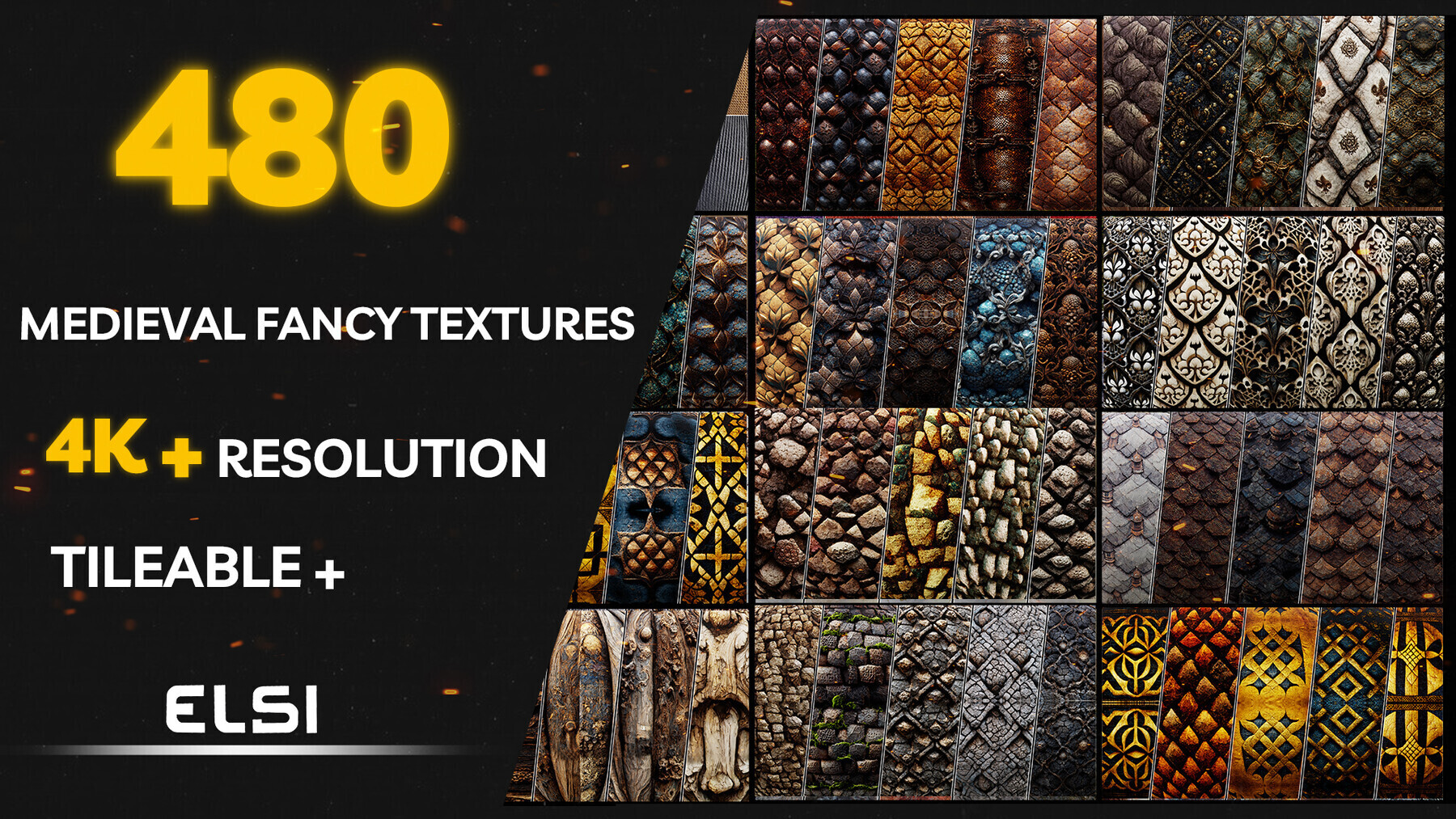 2000 High Quality PBR Textures + Materials